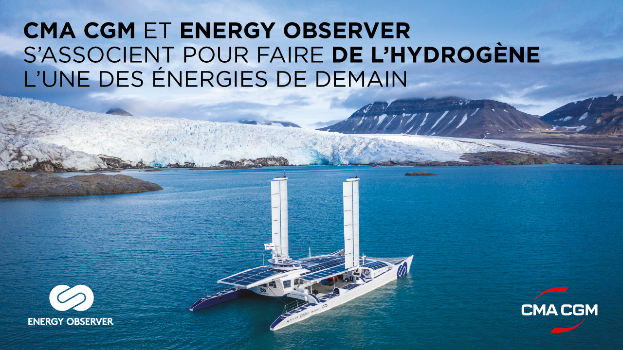 CMA CGM et Energy Observer s’associent pour faire de l’hydrogène l’une des énergies de demain