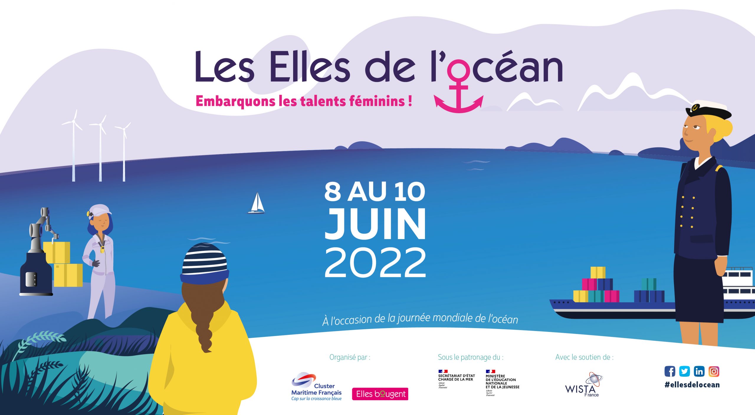 Lancement de la 4e édition des « ELLES DE L’OCÉAN » par Elles bougent et le Cluster Maritime Français