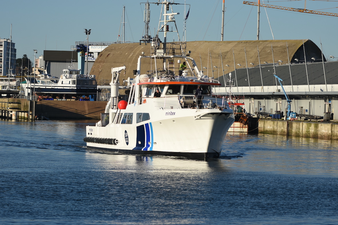 Le navire MINIBEX a retrouvé son élément après un arrêt technique réalisé à Lorient
