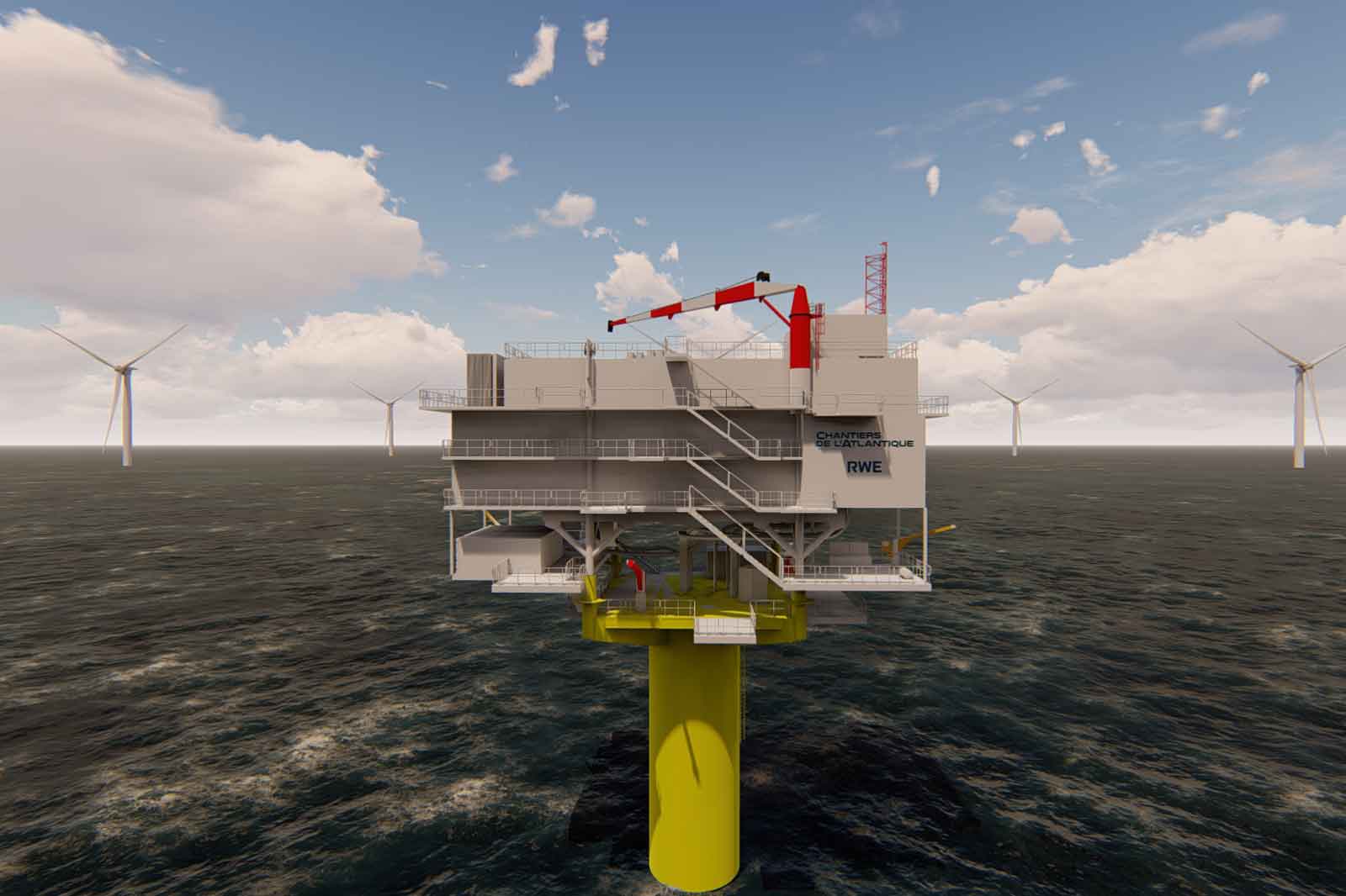 RWE choisit Chantiers de l’Atlantique pour la conception, la construction et l’installation de la sous-station électrique de son parc éolien en mer F.E.W. Baltic II