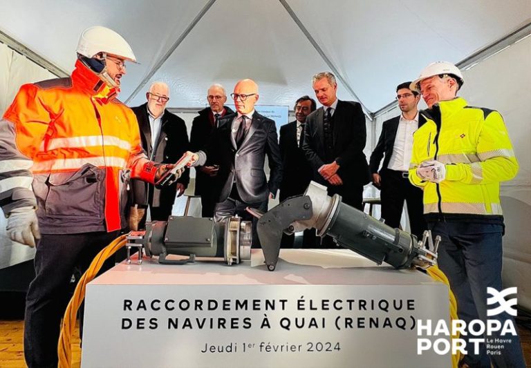 Lancement des travaux de raccordement électrique des navires à quai sur le terminal Croisière au Havre