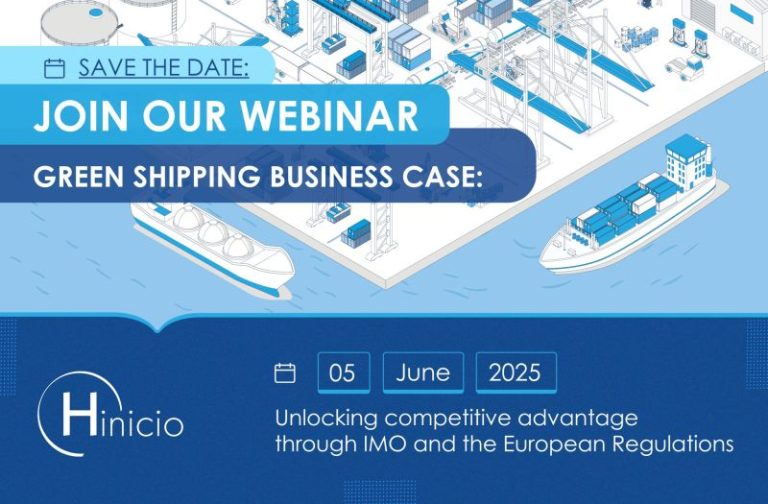 HINICIO vous invite à son prochain webinaire dédié au transport maritime décarboné !