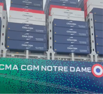 Inauguration du CMA CGM Notre Dame